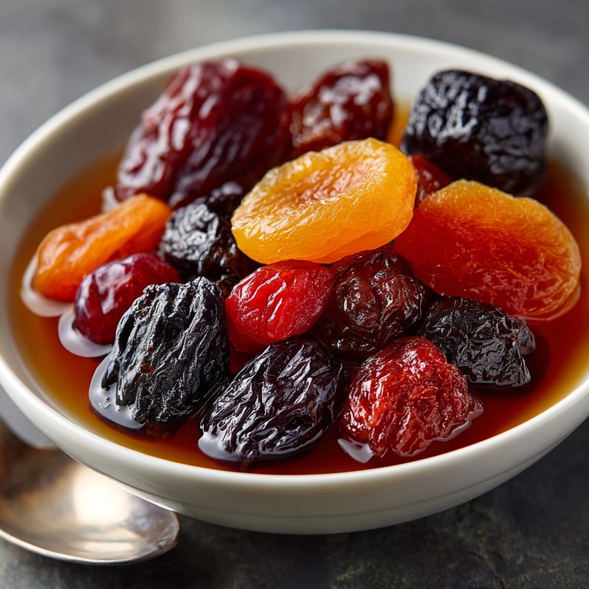 Kompot z suszonych owoców: bogaty, owocowy smak, idealny dodatek do świątecznego obiadu.