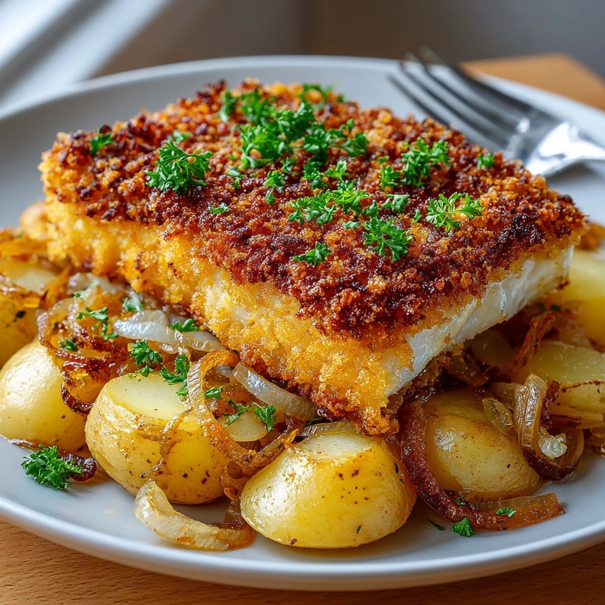 Smażony karp, polska tradycja: złociste filety, idealne na świąteczny obiad z rodziną.