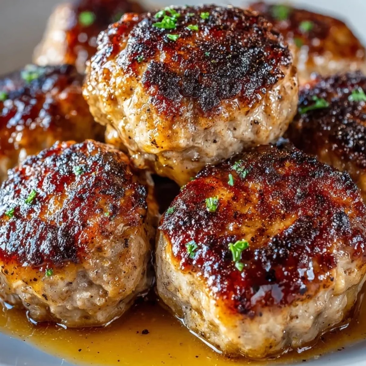 Soczyste polskie kotlety mielone duszone w bogatym sosie na bazie wołowiny, idealne na obfity, domowy obiad.