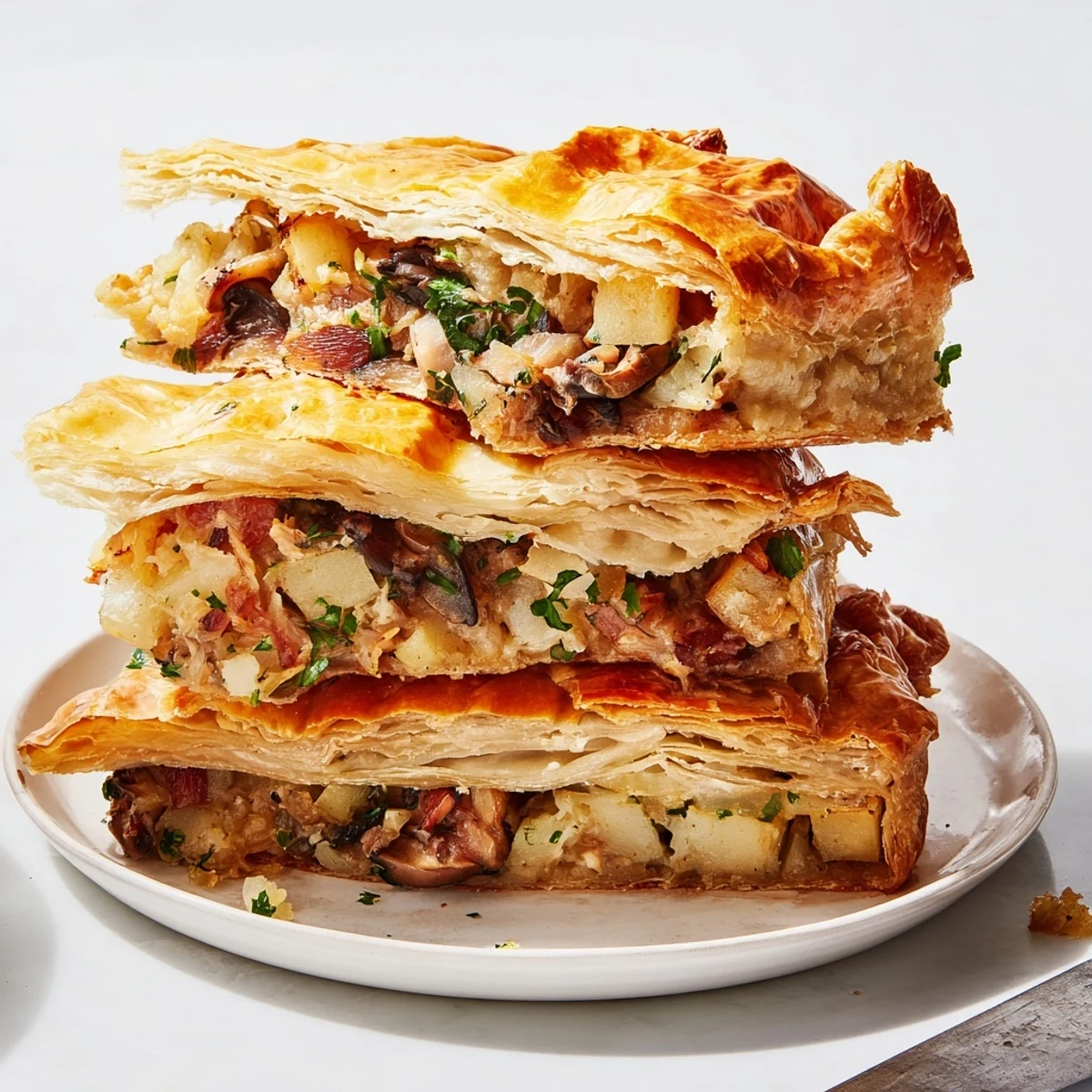 Sauerkraut Chaos Galette Stack