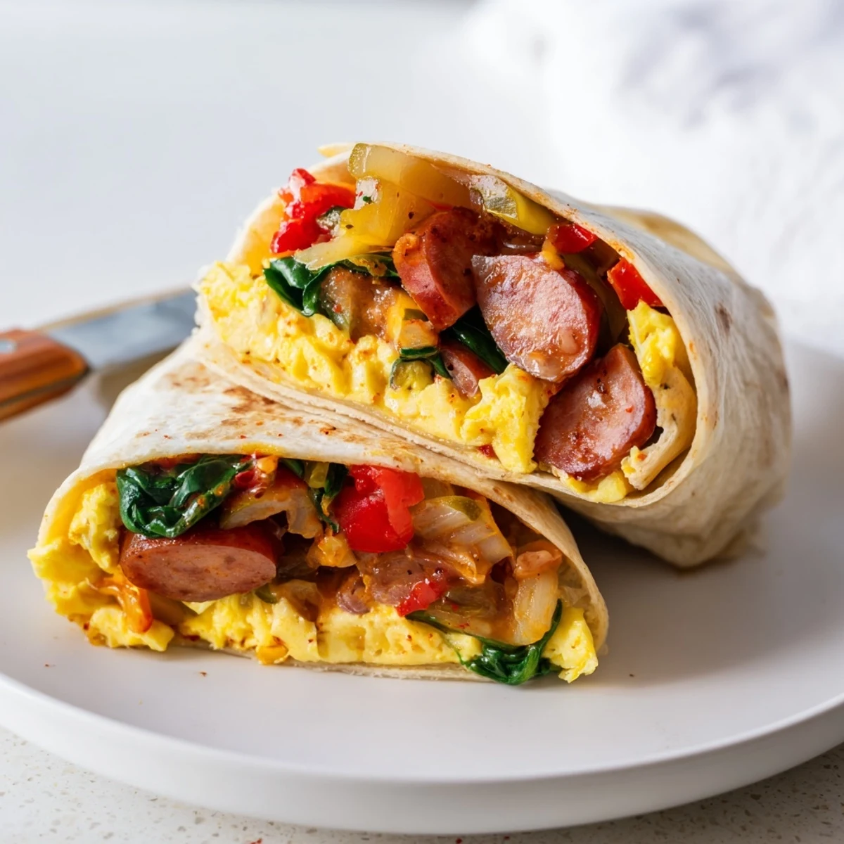 Wilgotne Skórki Serowe z Polskim Śniadaniem, zawierające kiełbasę i pikle