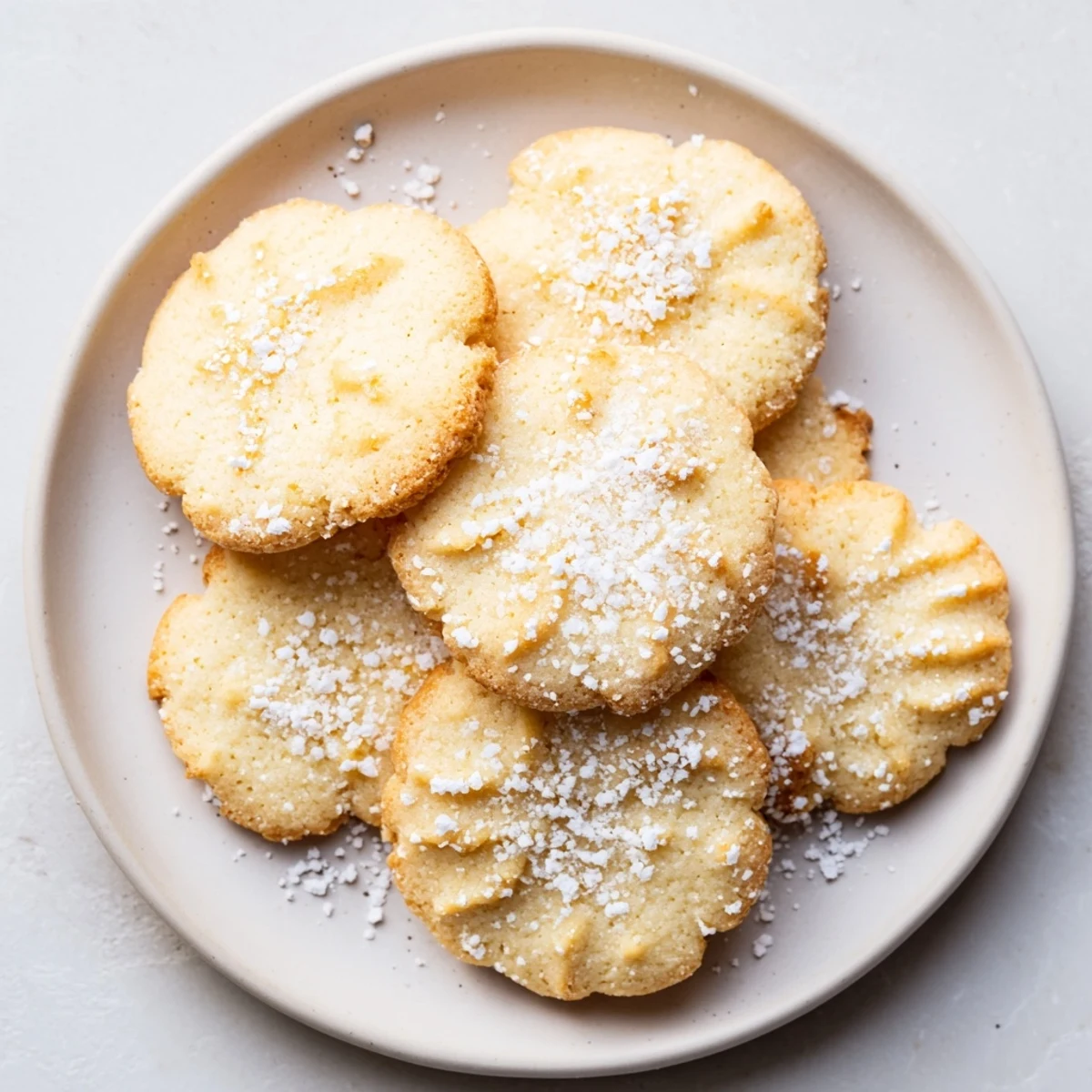 Delikatne, chrupiące polskie ciastka maślane do herbaty lub świątecznych spotkań.  