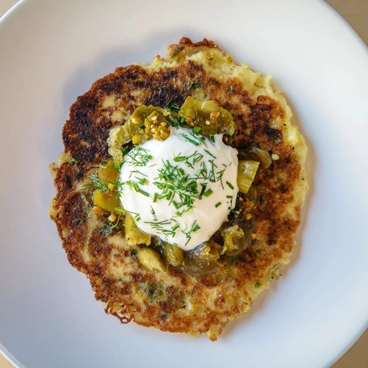 Chaotyczne ziemniaczane placki pikle