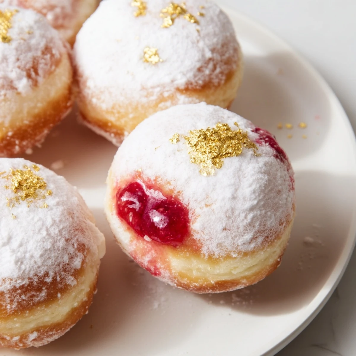 Mini Cherry Pączki złoto