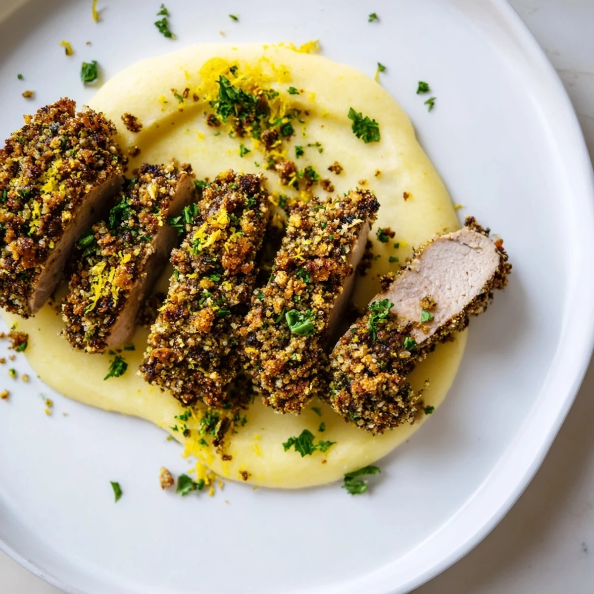 Chrzanowa skórka schab jabłka