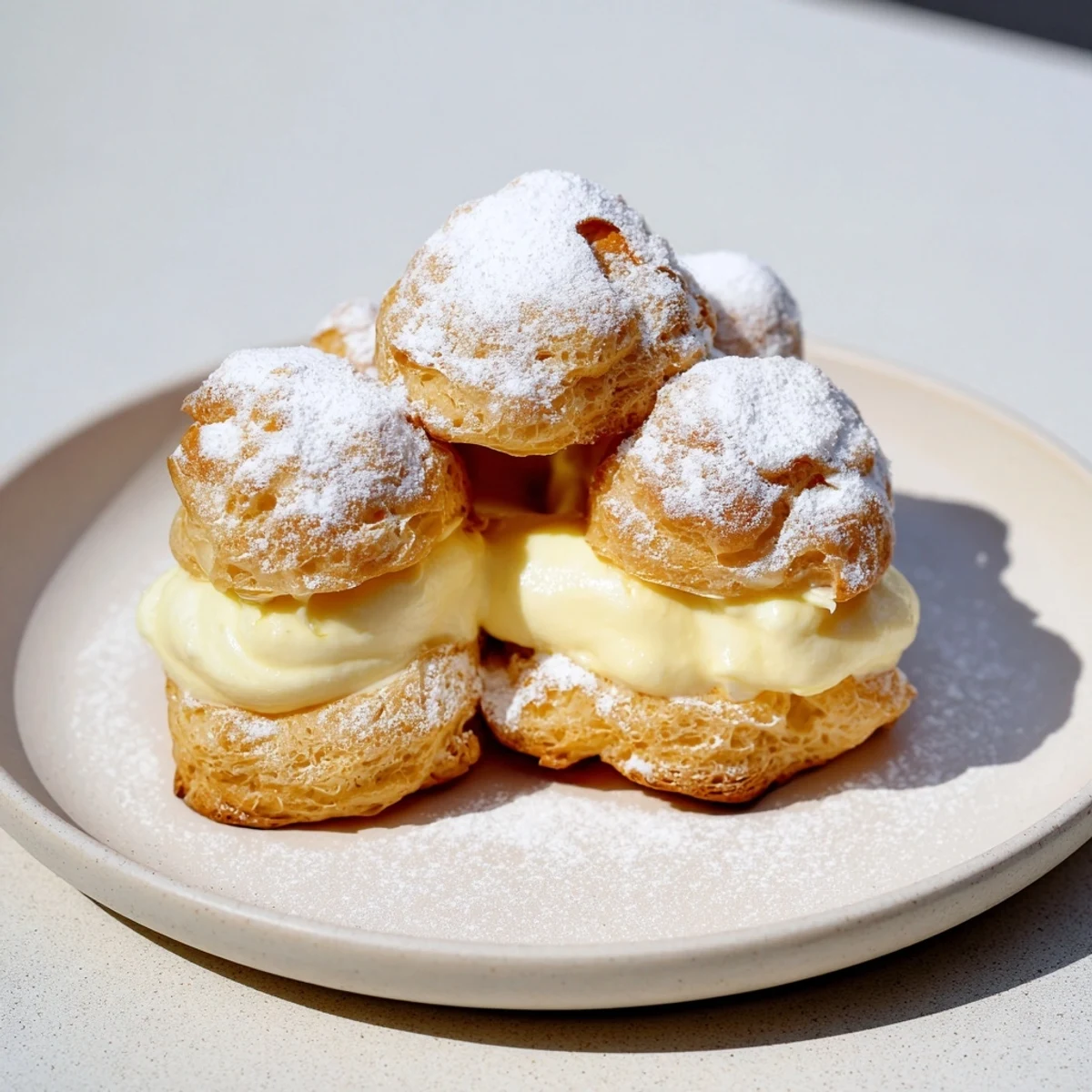 Karpatka z kremem waniliowym