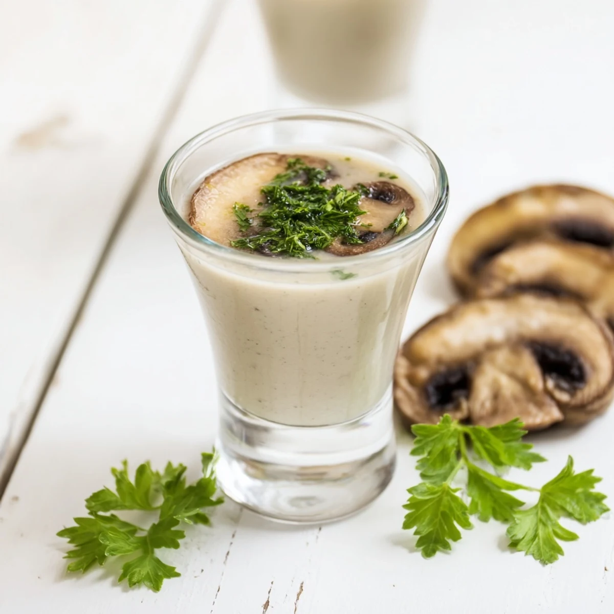 Express Polish mushroom soup shot