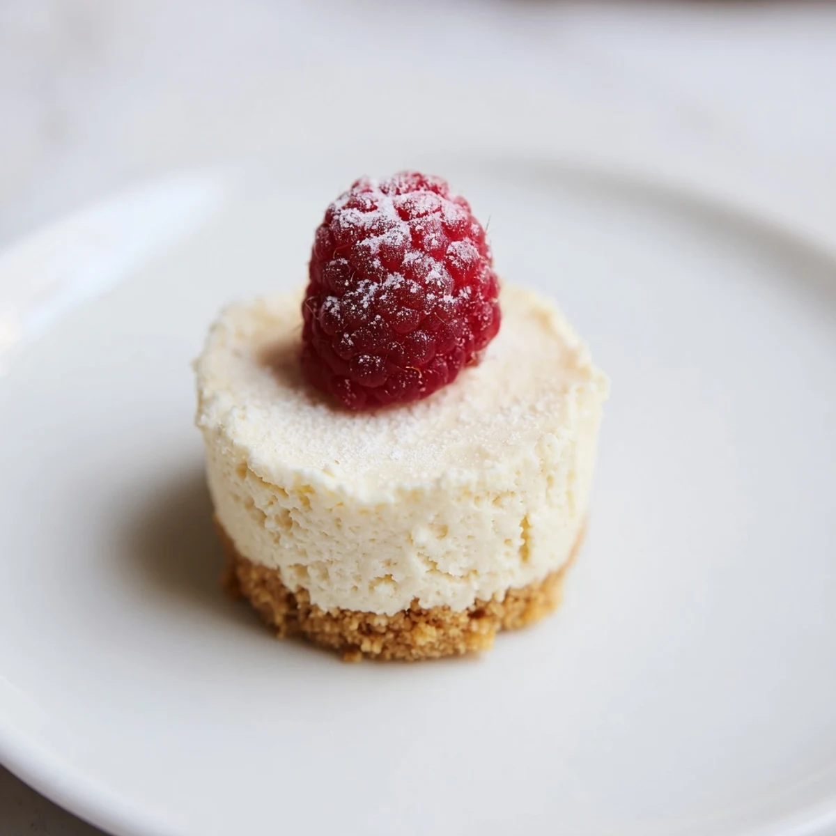 Creamy Quick SernikMini Bites, topped with fresh berries, perfect for a delightful dessert treat.