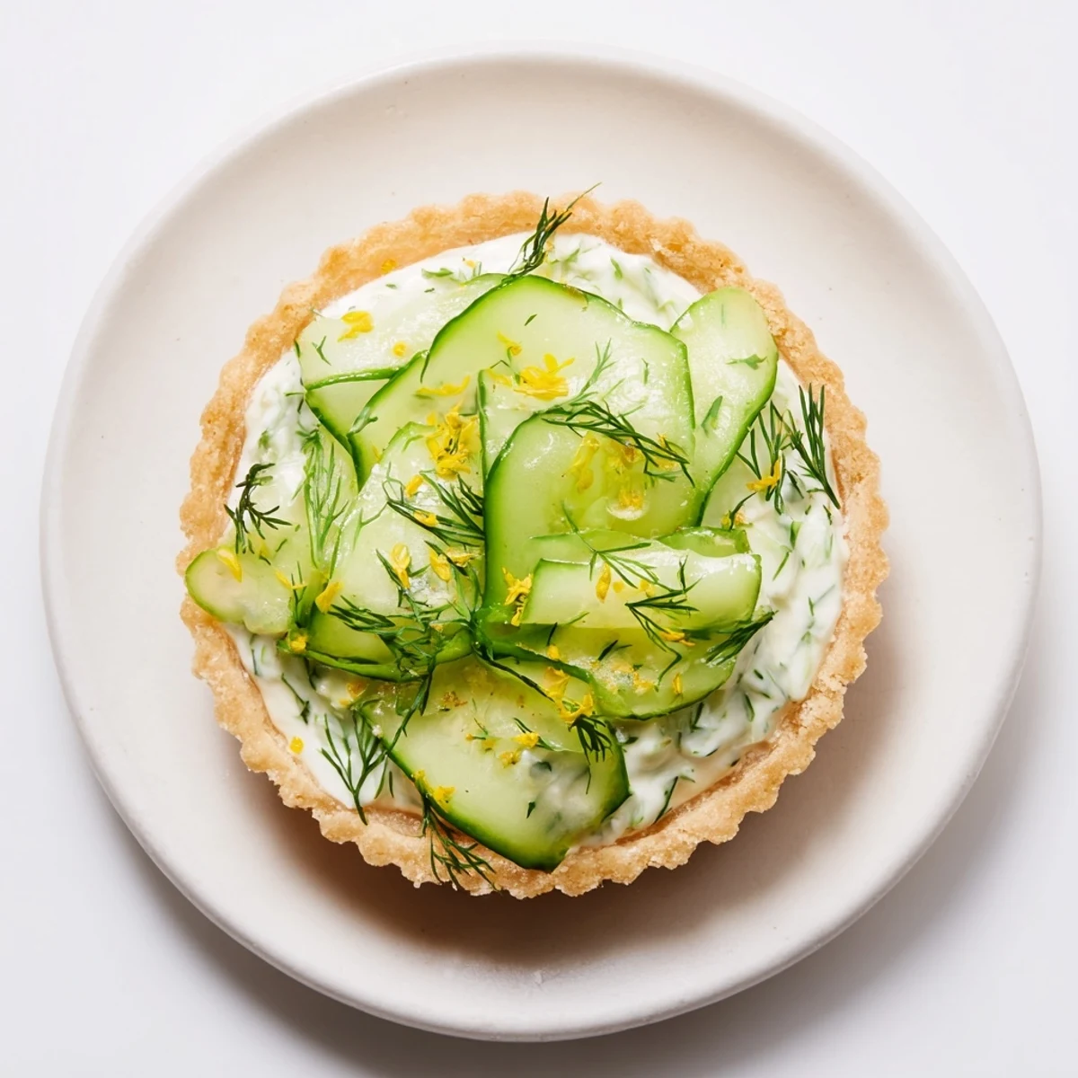 Chrupiące mizeria tartaletki