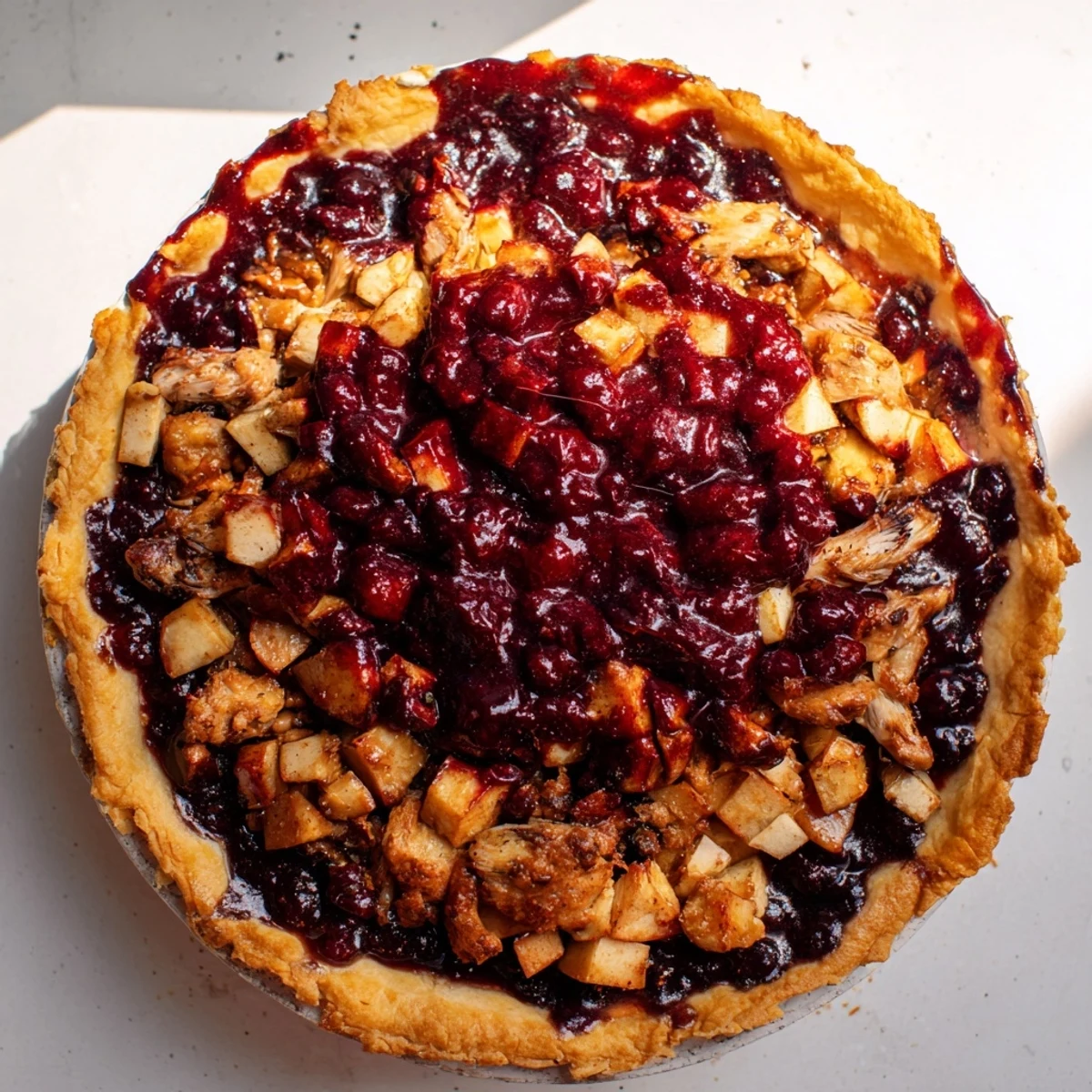 Flaky Czarnina Tartlet appetizers, with rich, savory duck blood filling, ready to serve on a platter.