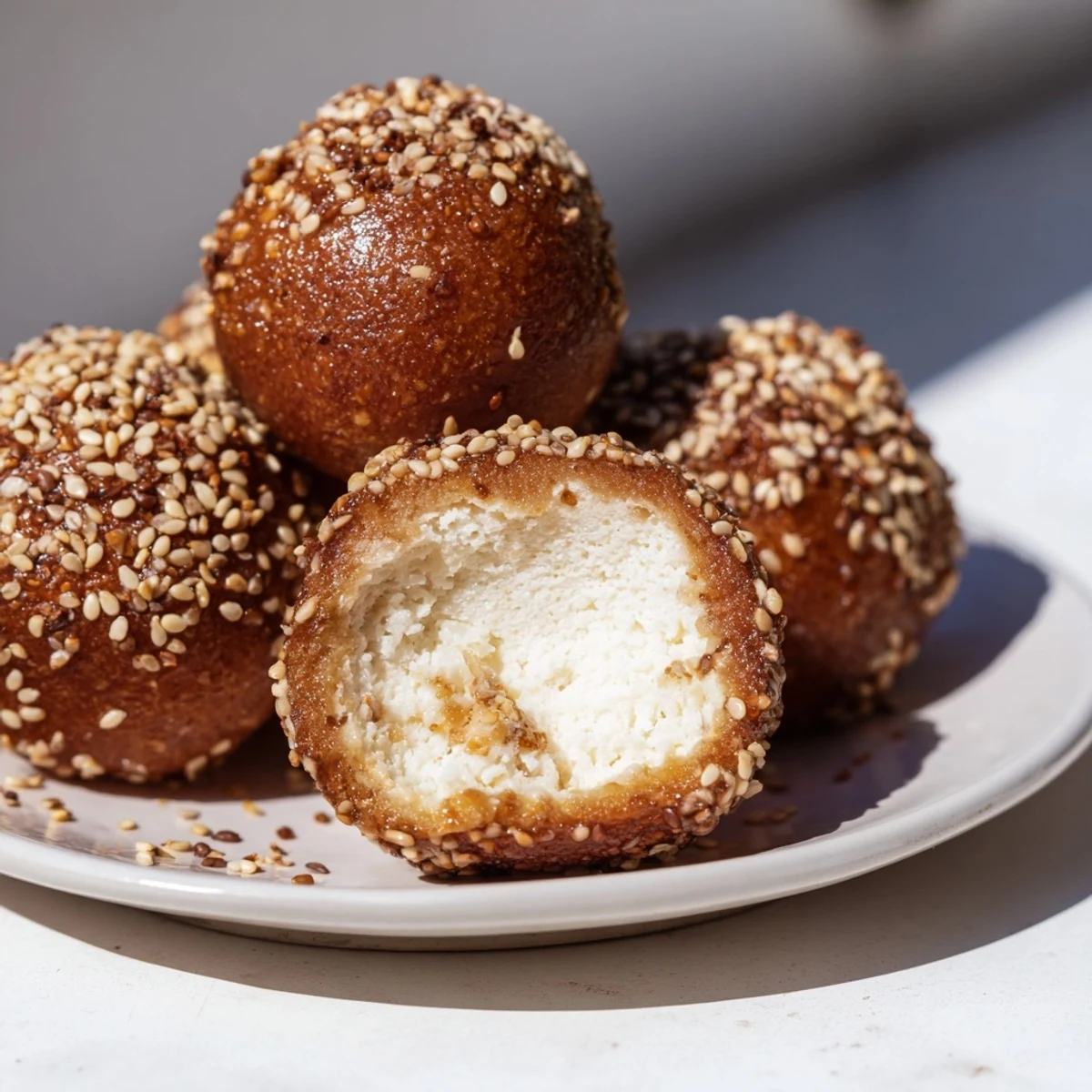 Crispy, golden Lightened Obwarzanek Snacks, fresh from the oven, are ready to be enjoyed!