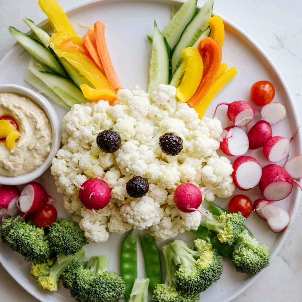 Wiosenna warzywna zajęcza miseczka