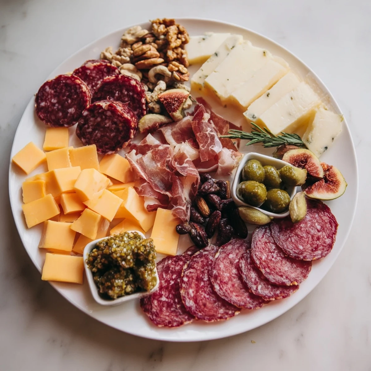A rustic deer antler charcuterie board displays game meats, cheeses, and accompaniments ready to serve.