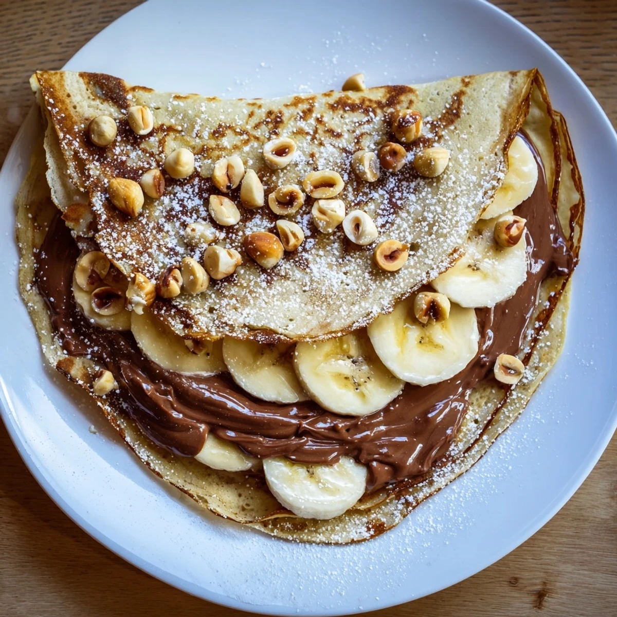 Banana Nutella Folded Tortilla