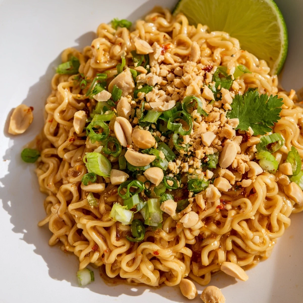 Instant peanut Thai noodles