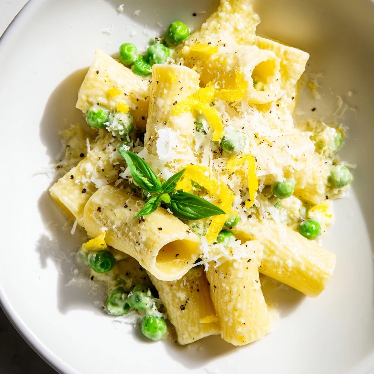 Pea Lemon Ricotta Pasta