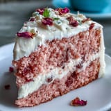 Wyjątkowy tort weselny w kolorze różu z aromatycznym winem rosé, z kremowym kremem serowym i złotym dripem, idealny na imprezy.  