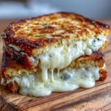 Pyszny Croque Monsieur z kremowym beszamelem i rozpływającym się serem.