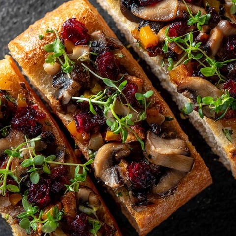 Dwa paski pieczonej ciasta z różnymi składnikami, takimi jak świeże owoce.