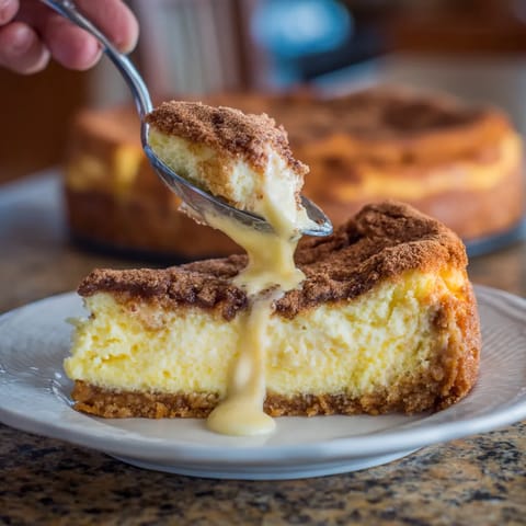 Obraz przedstawia sernik polskiego, który jest wyjątkowo cieni i smaczny.