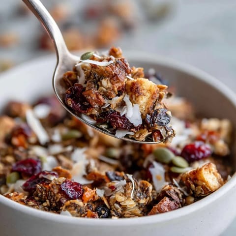 W misce złożonej z różnych składników, takich jak orzechy.