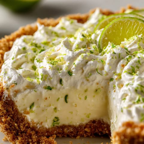 Obraz przedstawia pusty koszyk z Key Lime Pie.