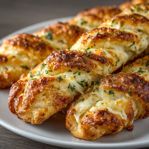 A plate of food with cheese sticks on it.