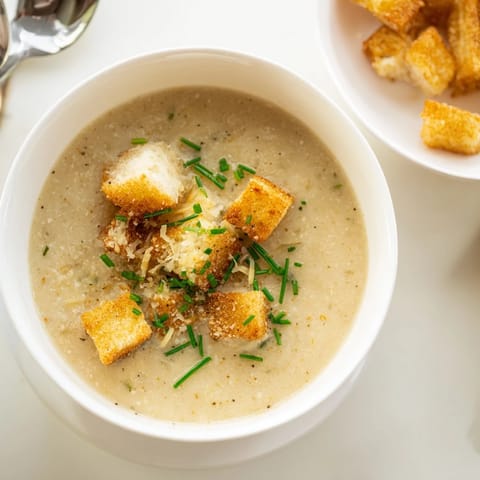 Chrupiące churros z żyta obok gładkiej zupy serowej, smakuj wyjątkowo.  