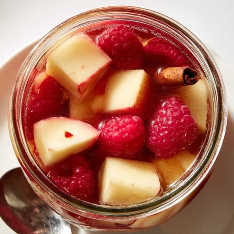 jabłka malina kompot słoiki