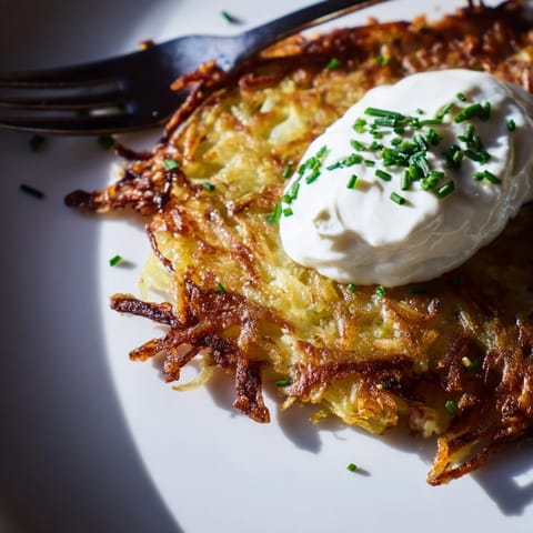 Klasyczne polskie placki ziemniaczane z kwaśną śmietaną, idealne na każdą porę posiłku.  