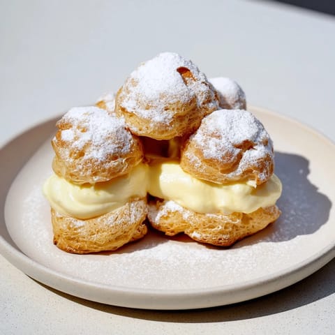 Karpatka z kremem waniliowym