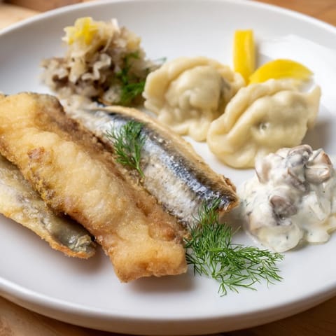 Wigilia 12 dań talerz