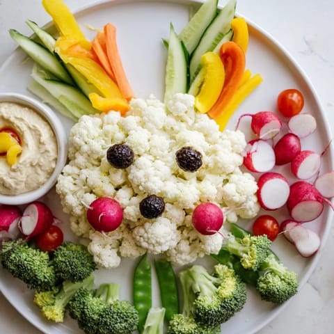 Wiosenna warzywna zajęcza miseczka