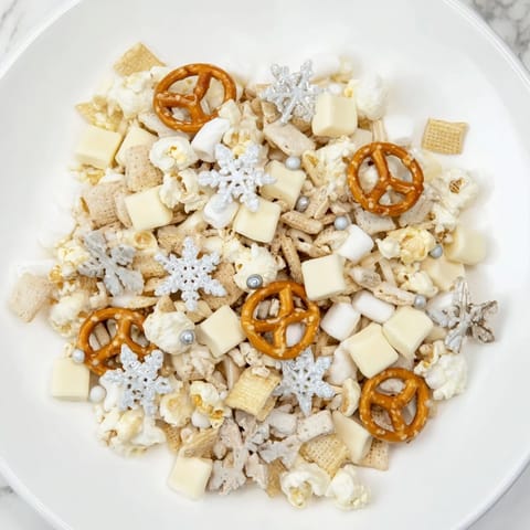 Snowflake snack mix