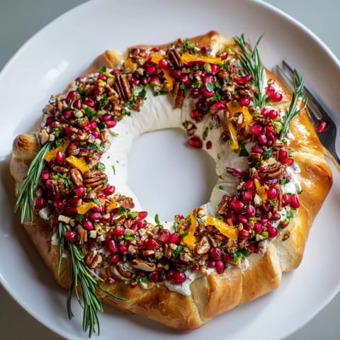 Żywy wianek z żurawiną