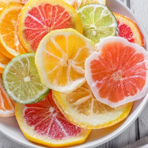 Thinly sliced oranges, lemons, and lime create lovely citrus slices for elegant mocktail garnishes.