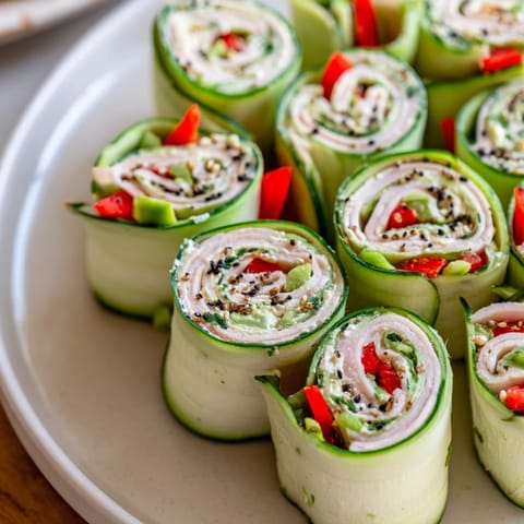 Cucumber Roll-Ups Low-Carb