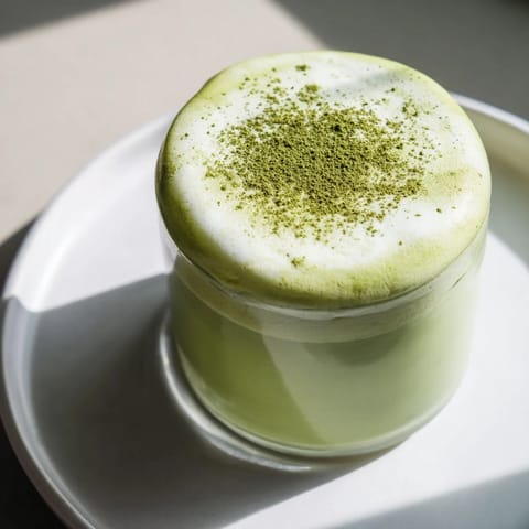Creamy Matcha Latte Foam