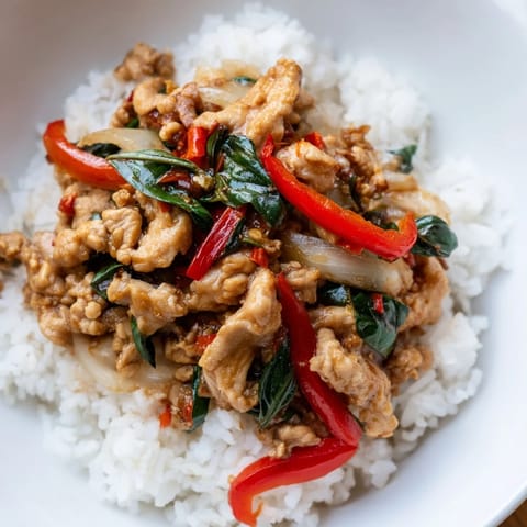 Thai Basil Chicken Bowls