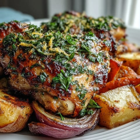 Kurczak w ziolowej panierce z warzywami