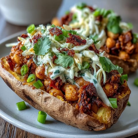 Dymione kłosówki w sosie BBQ podane na puszystych ziemniakach słodkich z kwaśno-słodką sałatką kapusty na wierzchu.