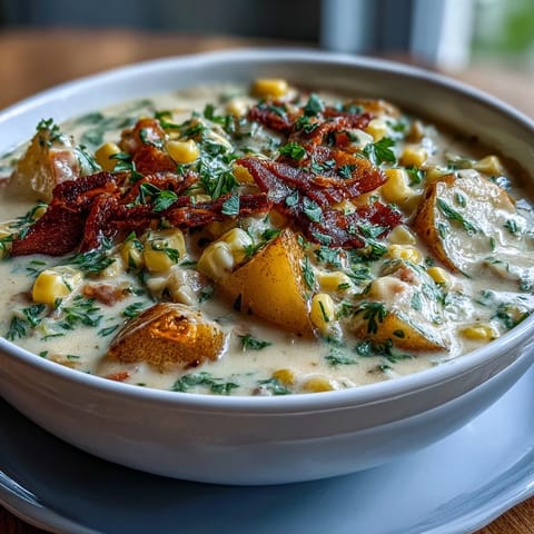 Light Ham Potato Celery Corn