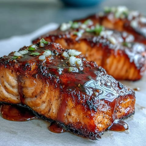 Surowe łososie z kiełkami szparagów w aromatycznym masłu czosnkowo-cytrynowym.  