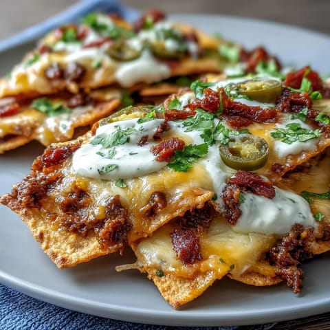 Loaded Baseball Nachos Cheese