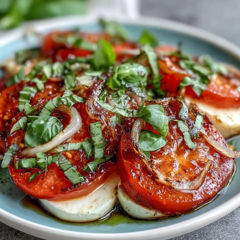 Sałatka Caprese z bazylią