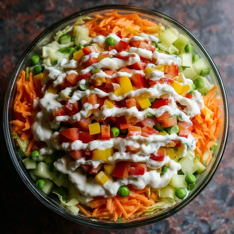 W kryształowej misce złożone są różne warzywa.