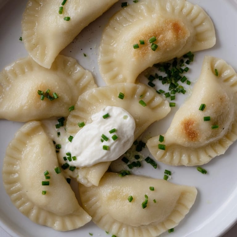 Homemade Garlic Mashed Potato Pierogi ready to boil, a comforting Eastern European dish.