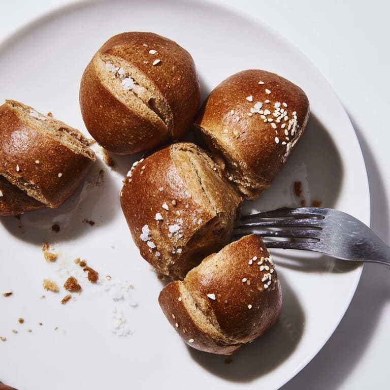 Savory and fluffy caraway rye pretzel bites, ideal for party appetizers or snacks.  