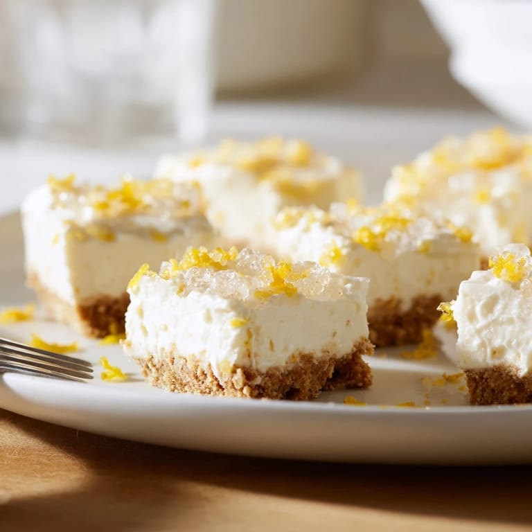 Decadent mini cheesecakes with a crispy rye crust, perfect for festive gatherings.