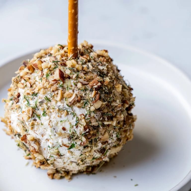 Close-up of elegant Champagne Cork Cheese Balls, ready to be served on a platter for the party.